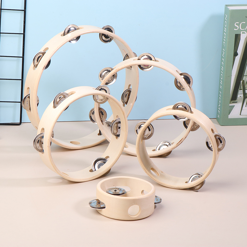 Tambourine Hand Drum - 4/6/7/8/10Inch Hand Drums Toys Education Orff