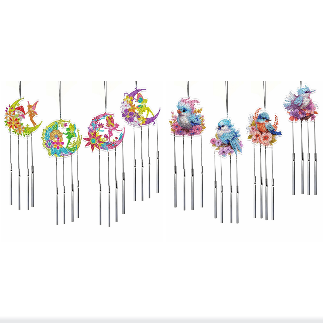 4 DIY Butterfly Diamond Art Se - Wind Chime Tubular review and price