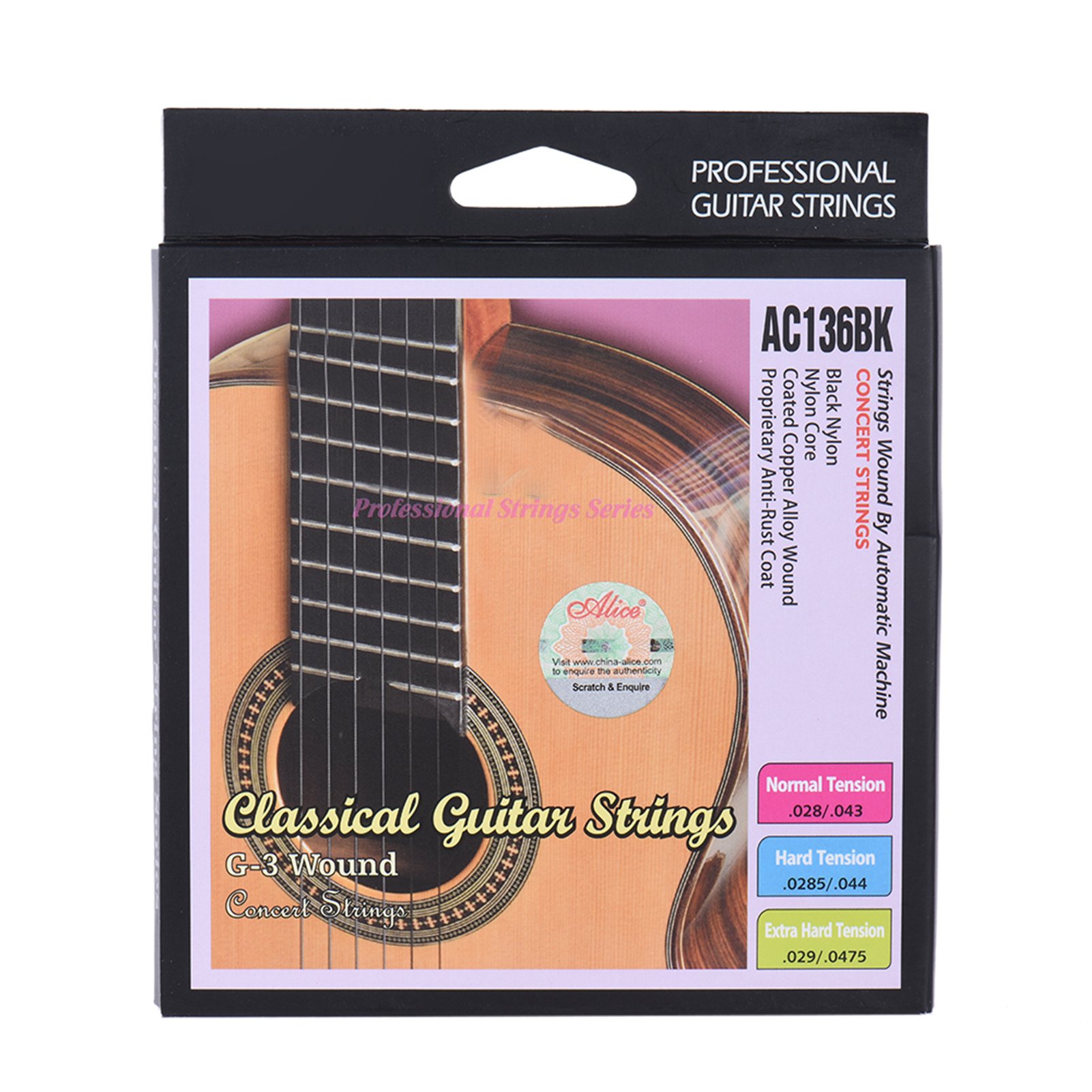 Alice AC136BK-H Black Nylon Cl - Classical Guitar Nylon review and price