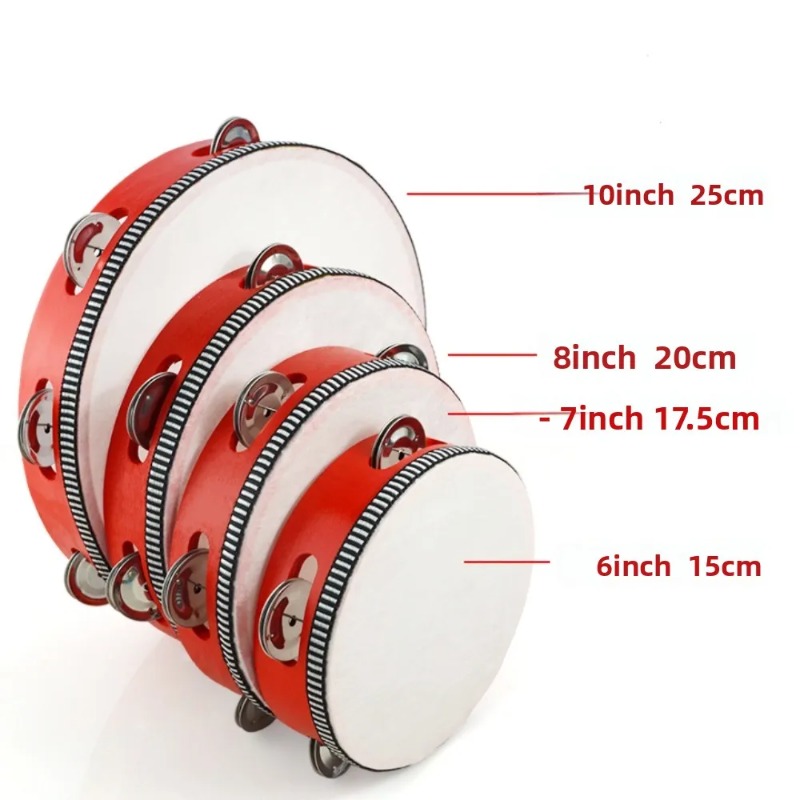 4/6/8/10 Inch Hand Held Metal  - Tambourine Hand Drum review and price