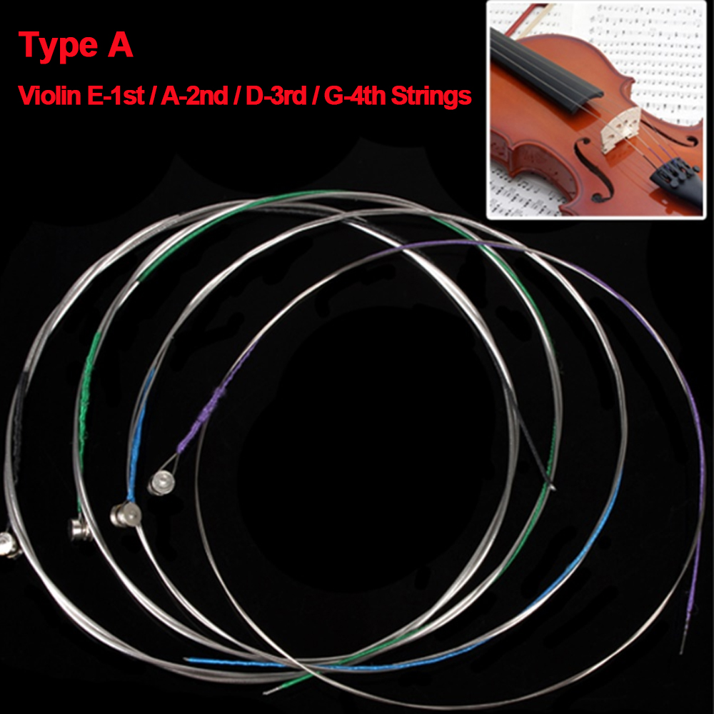 4pcs/set Violin Strings E-A-D- - Musical Instrument Set review and price