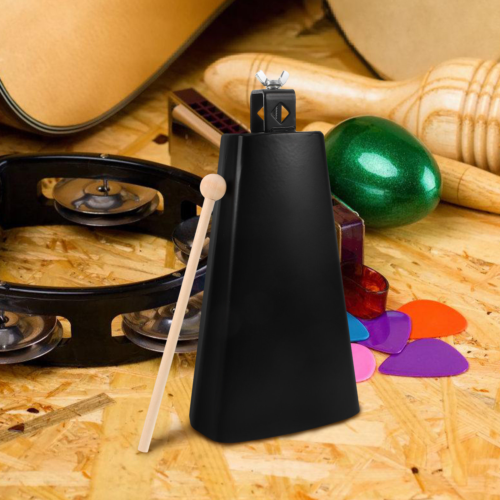 1Set Metal Cowbell Instrument  - Musical Instrument Set review and price