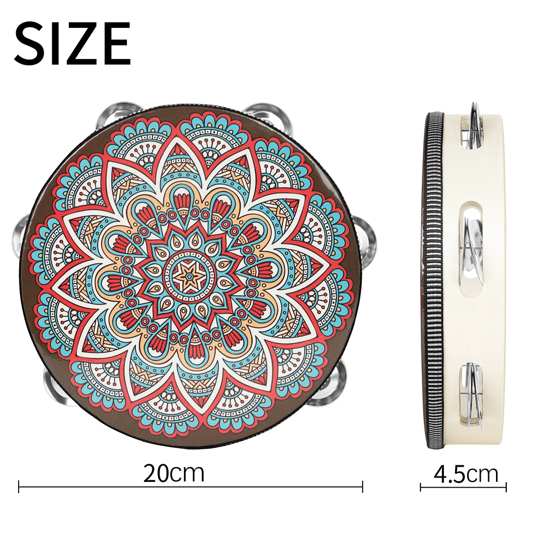 IRIN 8Inch Single Row Ancient  - Tambourine Hand Drum review and price