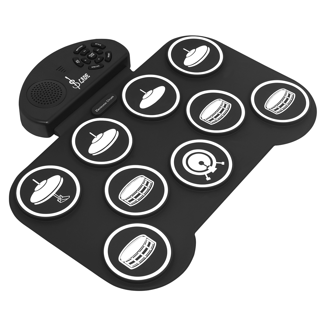 Foldable 9 Pads Roll‑Up Electr - Musical Instrument Kit review and price