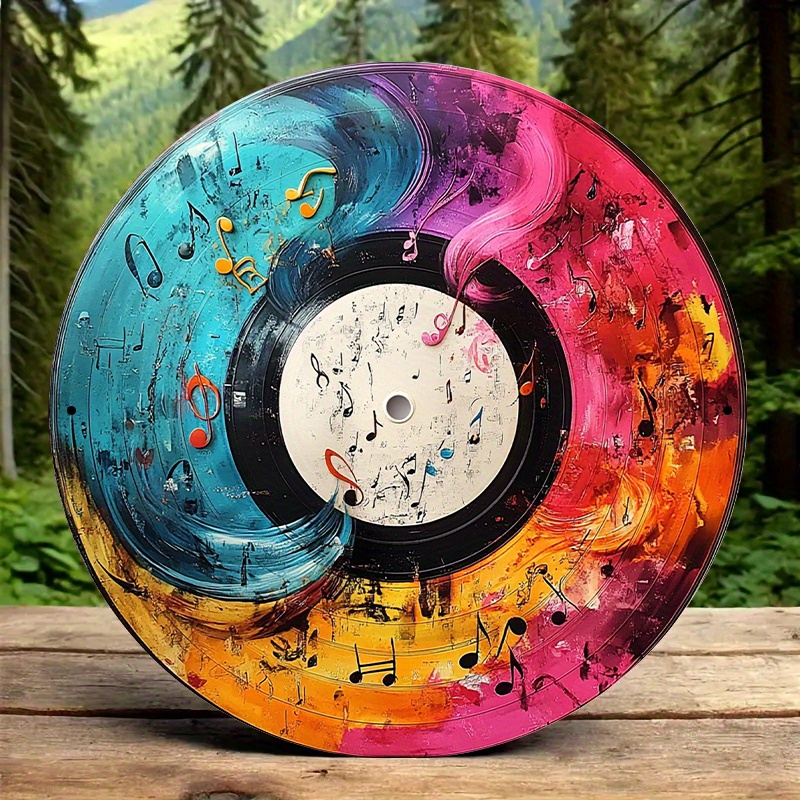 Colorful Vinyl Record Music No - Musical Instrument Sign review and price