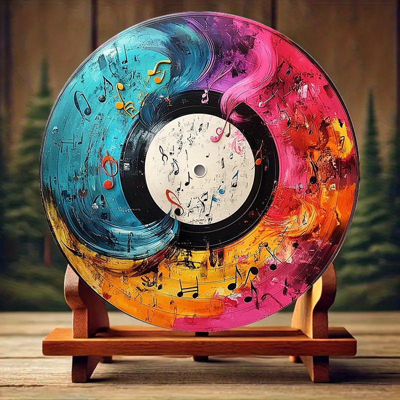 Colorful Vinyl Record Music No - Musical Instrument Sign review and price