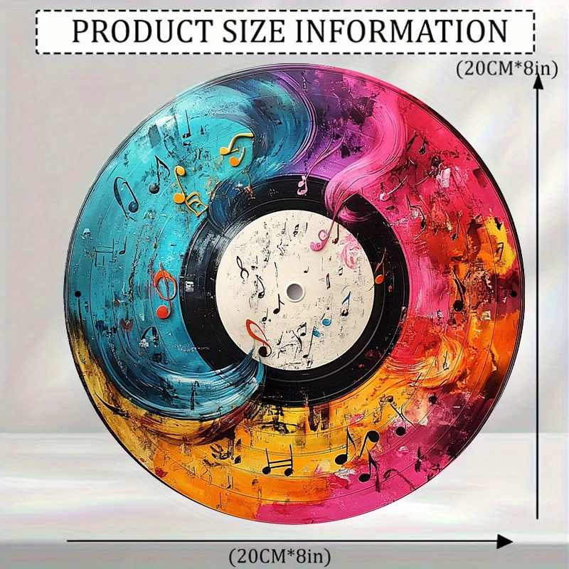 Colorful Vinyl Record Music No - Musical Instrument Sign review and price