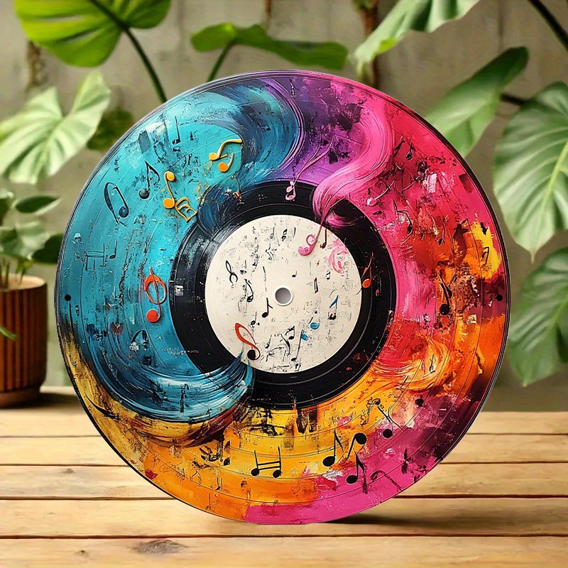Colorful Vinyl Record Music No - Musical Instrument Sign review and price