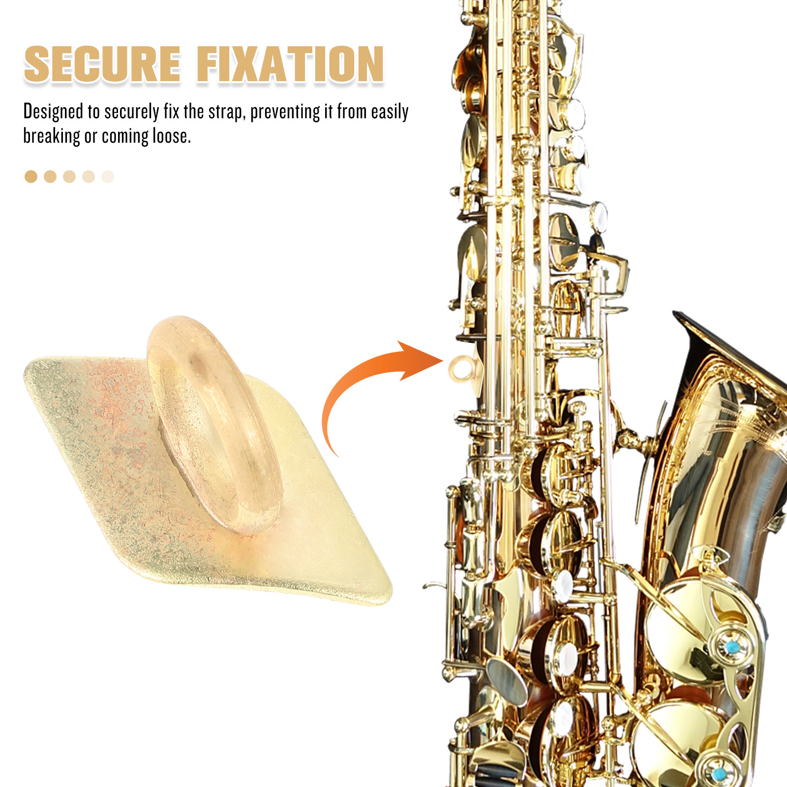 Saxophone Sling Buckle Copper  - Musical Instrument Jewelry review and price