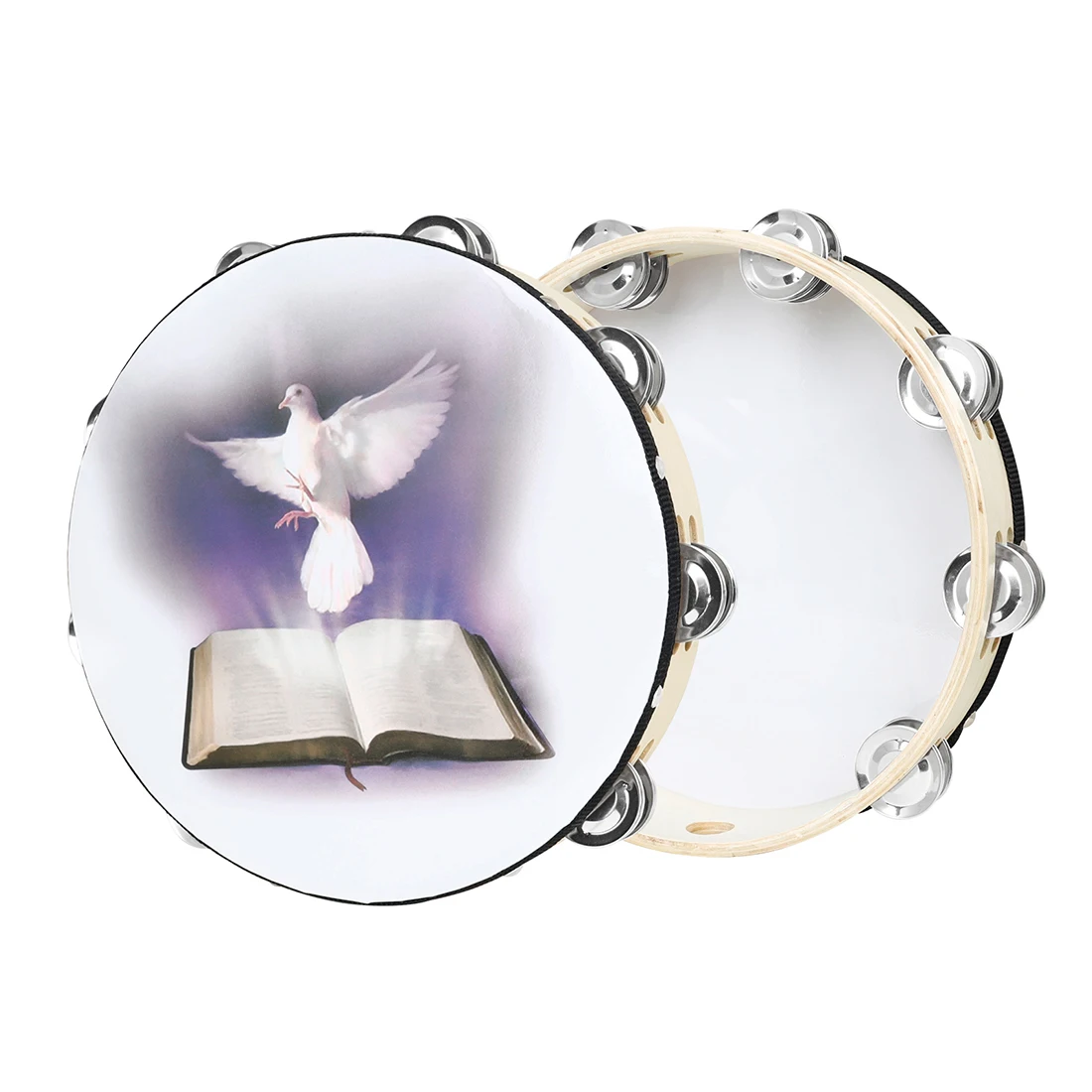 M MBAT 10-Inch Tambourine Wood - Tambourine Hand Drum review and price