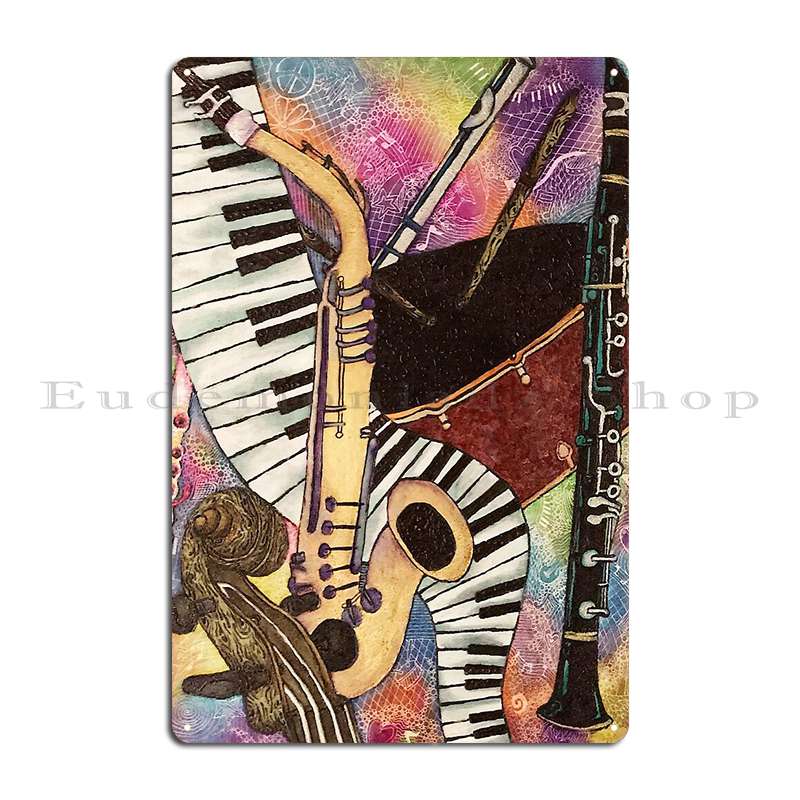 Musical Instruments Metal Plaq - Musical Instrument Sign review and price